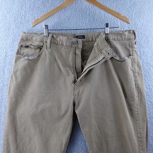 Vintage Polo Ralph Lauren Tan Straight Leg Chino Pants Mens Size 44x32